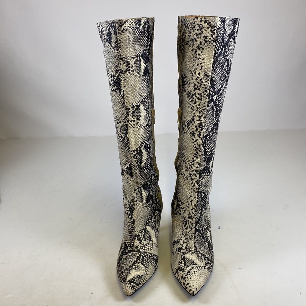 Qupid The Dasha Snake Print Boot Size 6.5 A22 - image 5
